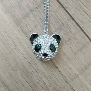 Park Lane Austrian Crystal Panda Necklace